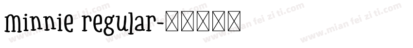 minnie regular字体转换